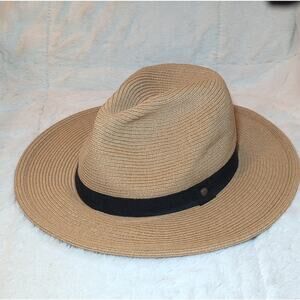 Sunday Afternoons Beige Fedora Hat L Adjustable Outdoor Casual Summer Sun hat